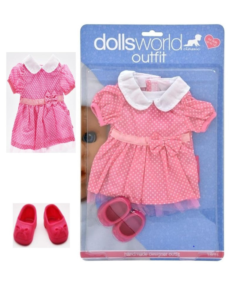 Dollsworld Polka Dot Fashion Doll Clothes