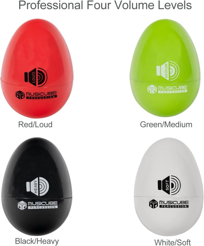 4-Tone Professional Egg Shaker Set of 4 Piece