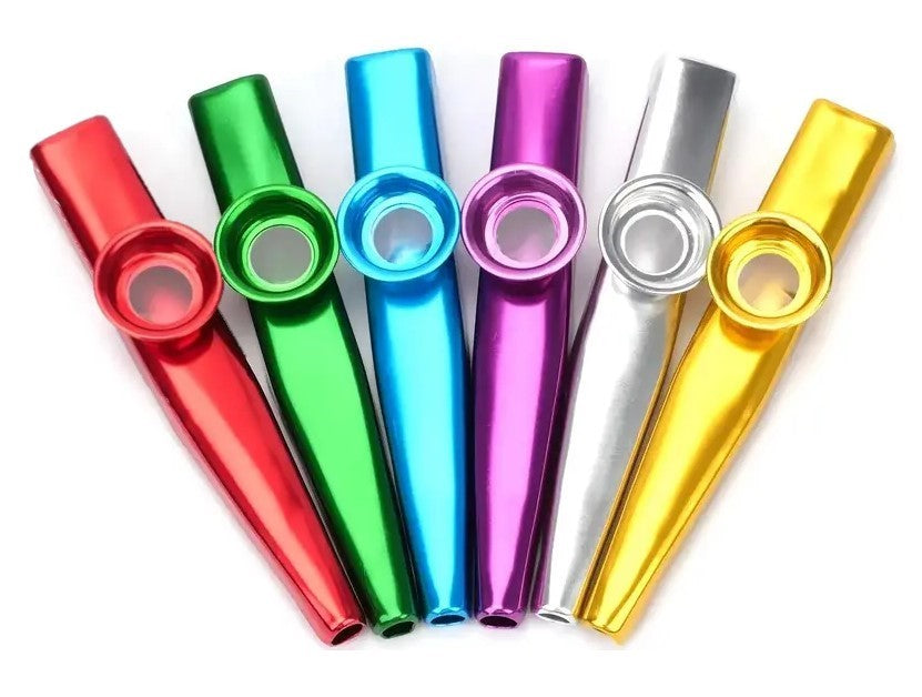 Metal Kazoo Music Instrument Set of 6 Piece