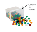 Stacking Counting Cubes with Baseboard - 100pc