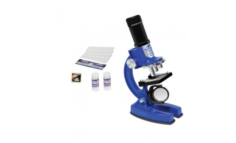Kids Blue Microscope Set 100-450-900X - 51-Piece (7715733012635)