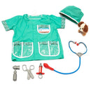 Vet Role Play Costume Set With Dog and Accessories