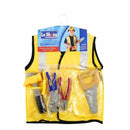 Construction Worker Role Play Costume Set With Tools - Yellow