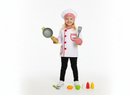 Chef Costume With Frying Pan And Play Food