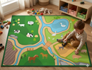 Farm Life Non-Slip Carpet - 200 x 150cm