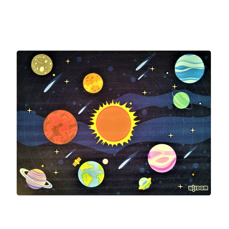 Kids Non-Slip Carpet - Planets in Outer Space 2000 x 1500 x 3mm (7688384315547)