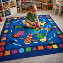 Children of The World Non-Slip Carpet - 200 x 200cm