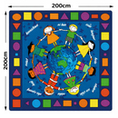 Children of The World Non-Slip Carpet - 200 x 200cm