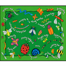Insects Non-Slip Carpet - 240 x 200cm