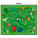 Insects Non-Slip Carpet - 240 x 200cm