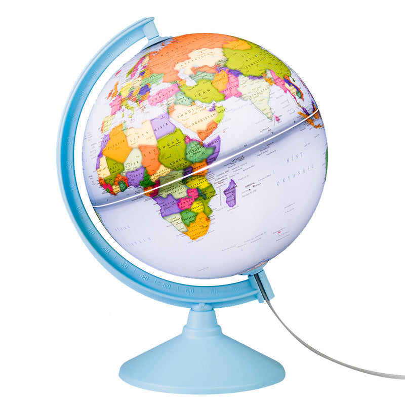 Gurbuz Illuminated Political Globe - 30cm (7808409796763)
