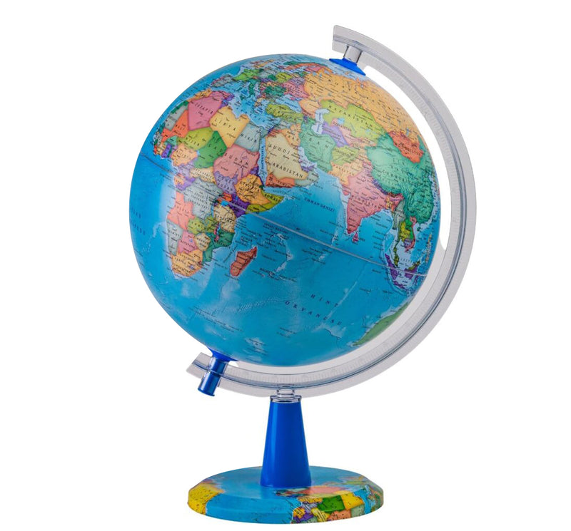 Gurbuz Modern Political Globe With Graphic Stand -30cm (7808444399771)