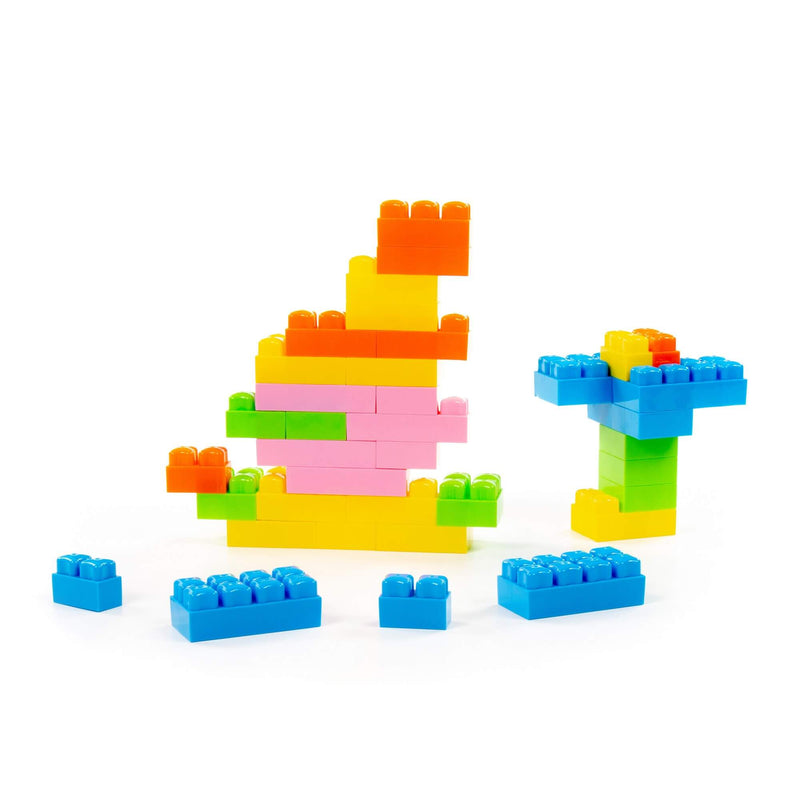 Polesie Pigmy Building Blocks Set 54 Piece in Container (7699736166555)