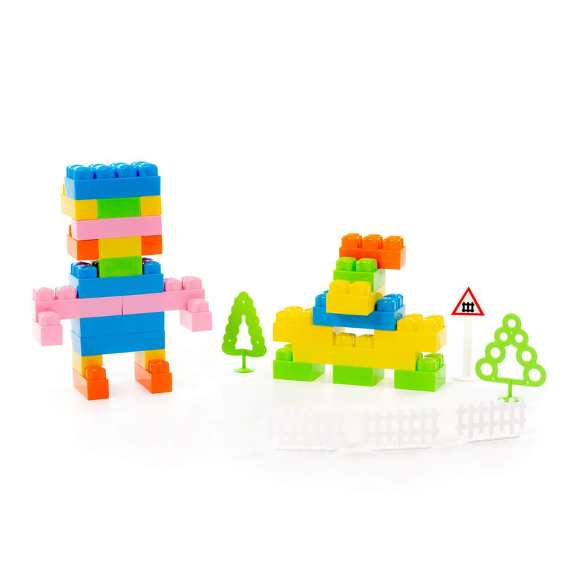 Polesie Pigmy Building Blocks Set 54 Piece in Container (7699736166555)