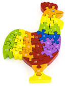 Viga Educational Wooden Jigsaw Puzzle Alphabet