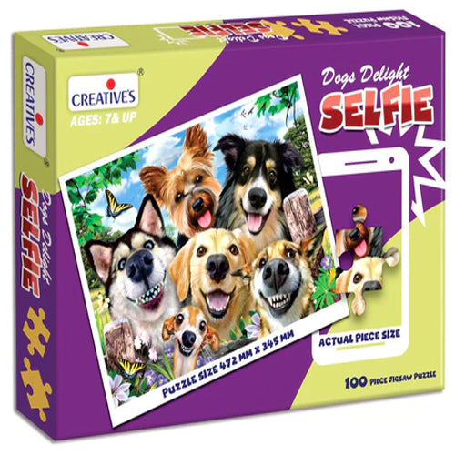 Creatives Selfie Puzzle Dogs Delight 100 Piece