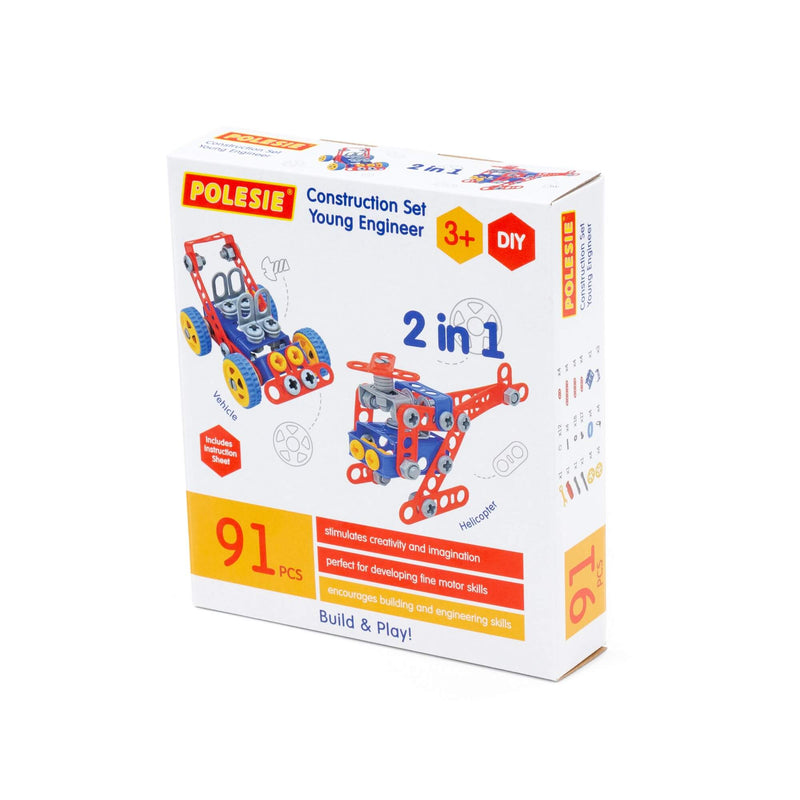 Polesie Construction Set Young Engineer 91 Piece (7712350732443)