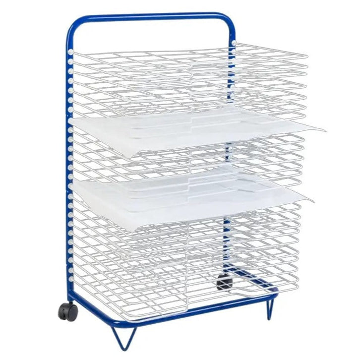 Large Paint Art Drying Rack on Wheels - 25 Racks (A2 Paper Size)