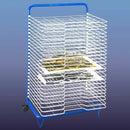 Large Paint Art Drying Rack on Wheels - 25 Racks (A2 Paper Size)