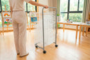 Paint Art Drying Rack on Wheels - 25 Plastic Racks (A3 Paper Size)