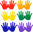 Hand Print Floor Markers Rubber - 6 Pairs (12 pcs)