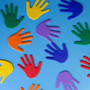 Hand Print Floor Markers Rubber - 6 Pairs (12 pcs)