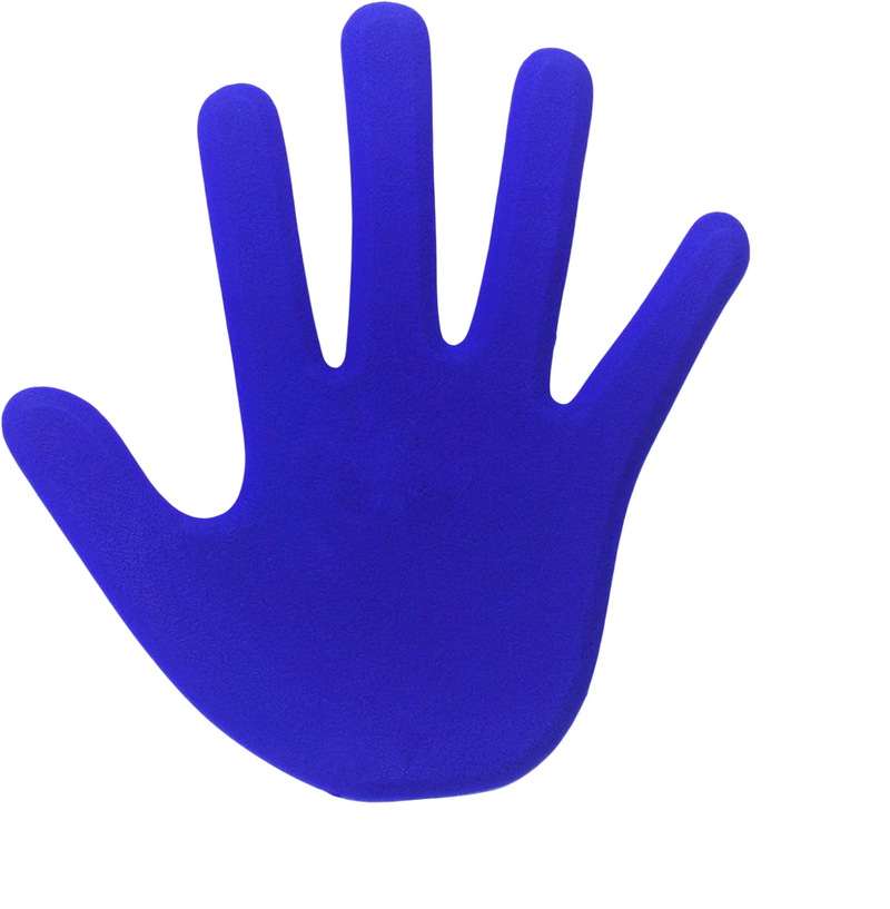 Hand Print Floor Markers Rubber - 6 Pairs (12 pcs)