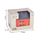 Wooden Farm Animal Barn House Playset