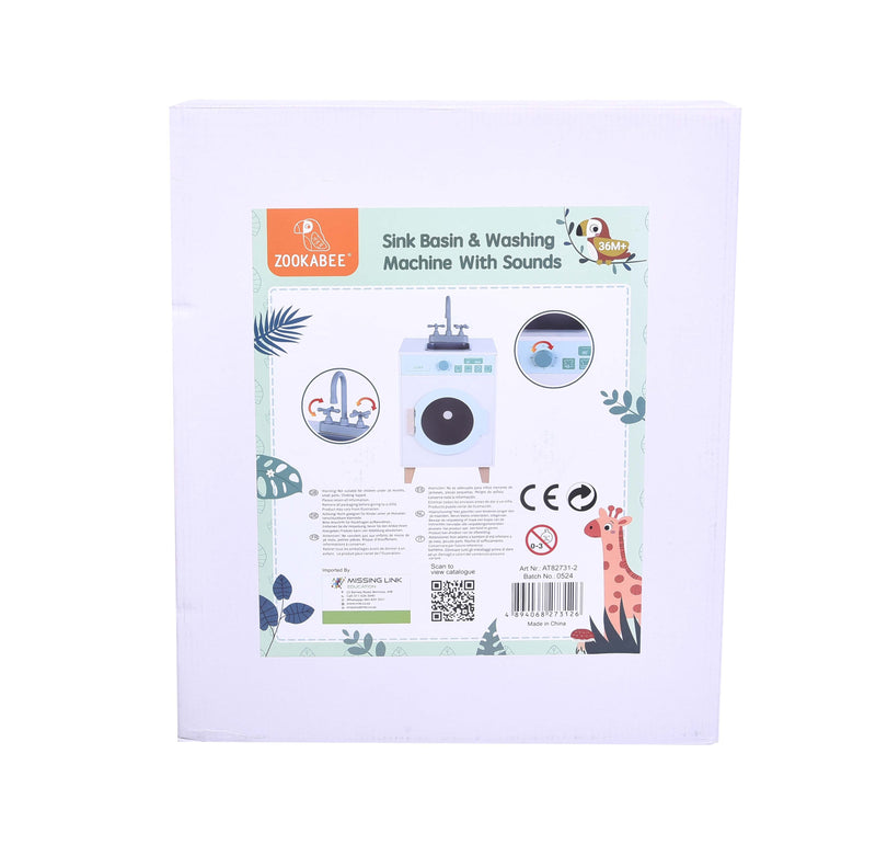 Zookabee Washing Machine & Sink with Sounds