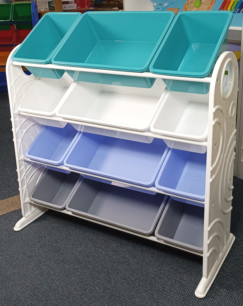 Kids Storage Organiser For Toys And More 12 Bins - Main Image