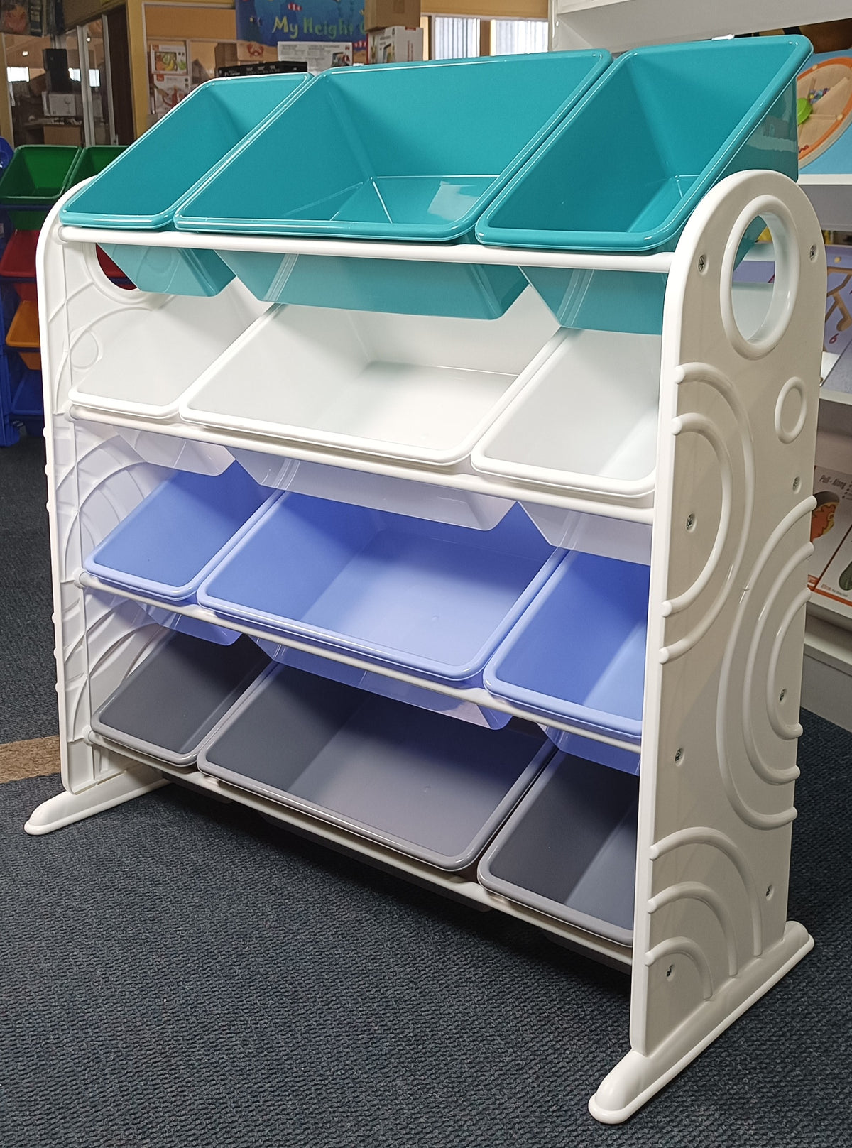 Kids Storage Organiser For Toys And More 12 Bins