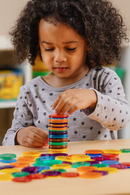 Maths Counters - Transparent (200 Piece) (Learn Counting, Colours and Math Fun!)
