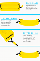 PLAYFREE Plastic Swing Seat With Rope - YELLOW