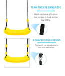 PLAYFREE Plastic Swing Seat With Rope - YELLOW