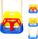 PLAYFREE 3 in 1 Baby Toddler Swing Seat with Rope - Blue