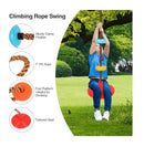 PLAYFREE 30cm Red Disc Swing With Colourful Climbing Platforms