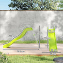 PLAYFREE Kids 6ft 1.8m Wavy Slide With Water Splash Feature