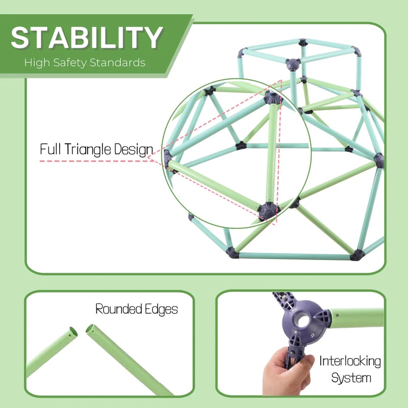 Climbing Tower - Active Indoor Outdoor Play Set Climbing Dome Equipment Toys