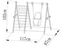 PLAYFREE Climbing Frame with Swing
