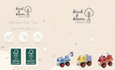 Birch & Bloom Construction & Emergency Vehicle Set - 3pc