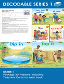 African Sunshine Phonics Stage 1 - Set of 30 Readers and 61 Teachers Cards