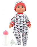 Dollsworld Baby Joy Doll 38cm (15”) – Heart Outfit – Soft Body & Sleeping Eyes