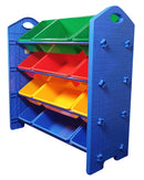 Kids Storage Organiser for Toys and Clothes - Heavy Duty - 12 Bins (7709533896859)