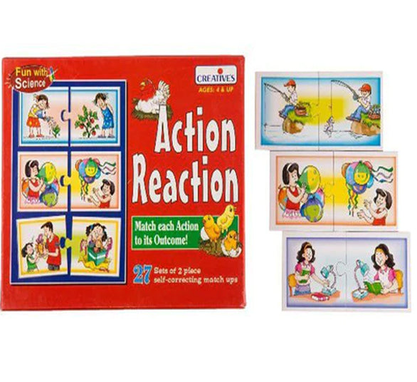 Creatives Fun With Science Action Reaction (Match Each Action To Its Outcome)