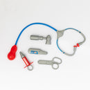 Doctor Surgeon Role Play Costume Set With Accessories - White Short Sleeve