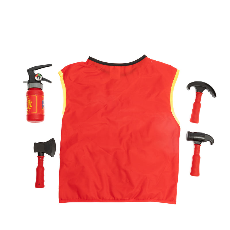 Fireman Role Play Costume With Accessories -Vest Design