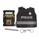 Policeman-Police Officer SWAT Costume With Shield & Baton