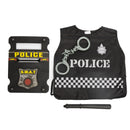 Policeman-Police Officer SWAT Costume With Shield & Baton