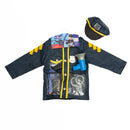 Policeman - Police Officer Costume With Toy Gun & Loudspeaker - Deluxe