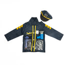 Policeman - Police Officer Costume With Toy Gun & Loudspeaker - Deluxe